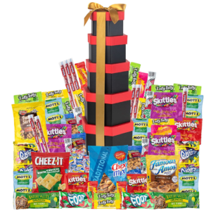 Fathers day Gift basket Variety Pack Care Package Candies Birthday Gift Basket Stuffers, Gifts for Her Crave Food Box, Candy Chips Cookies, Sweet Treats for Women Gifts for Mo,