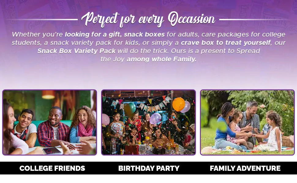 Care Package (150) Variety Snacks Gift Box Bulk Snacks - College Students, Military, Work or Home - Over 9 Pounds of Snacks! Snack Box - Image 5