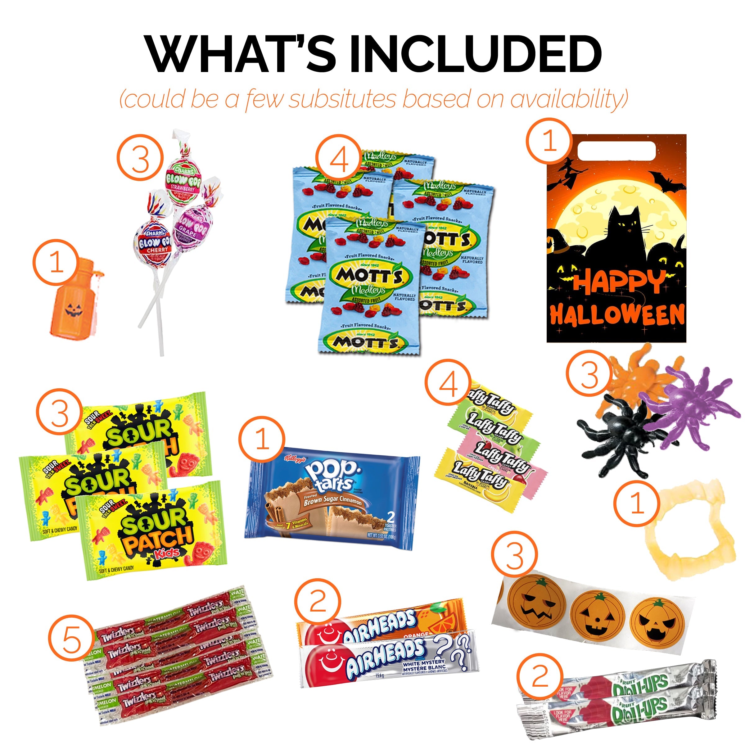 Halloween Care Package Snack box (45) Candy Snacks Assortment Trick or Treat Cookies Food Bars Toys Variety Gift Pack Box Bundle Mixed Bulk Sampler for Children Kids Boys Girls College Students Office - Image 3