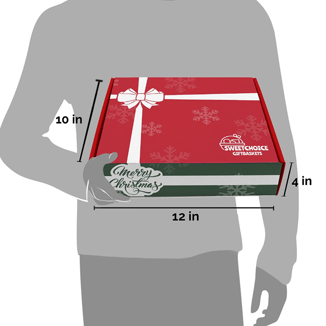 Christmas Gift Basket Care Package (45 Count) Candy Snacks Cookies Bars Chips Holiday Gift Baskets Variety Gift Box Pack Assortment Basket Bundle Mix Of Treats College Students Office Kids Boys Girls - Image 5