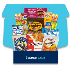 Bremer Bank | Sweet and Salty SnackBOX Care Package (13 Snacks)