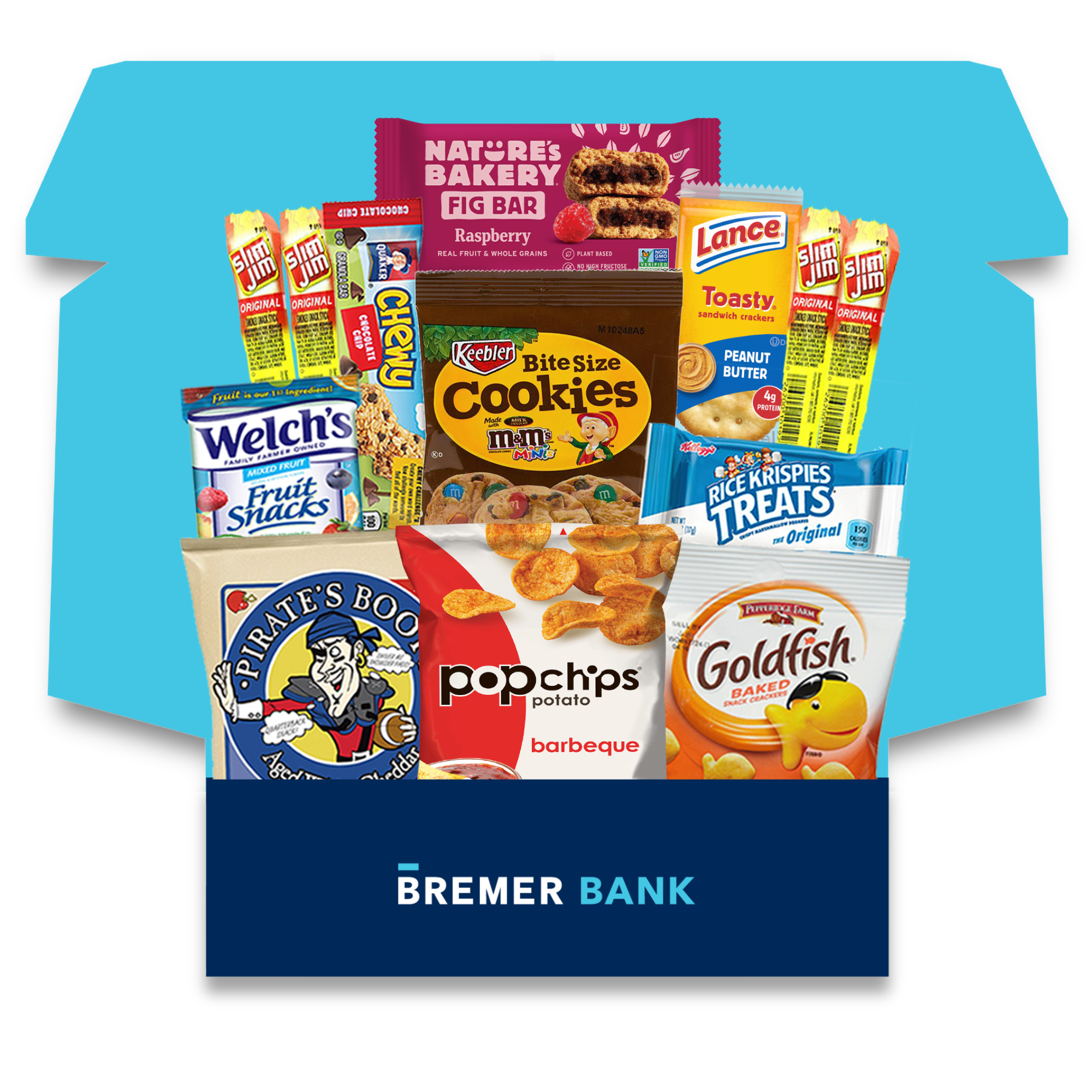 Bremer Bank | Sweet and Salty SnackBOX Care Package (13 Snacks)