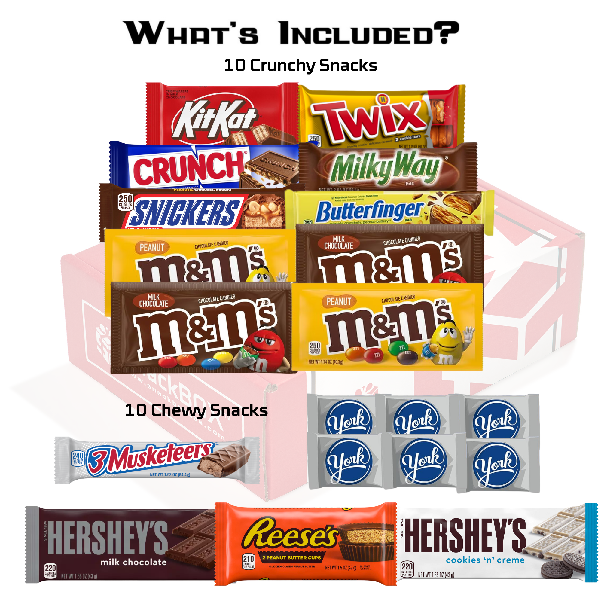 *NEW* Chocolate Candy Bar Box (20 Snacks) - Image 2