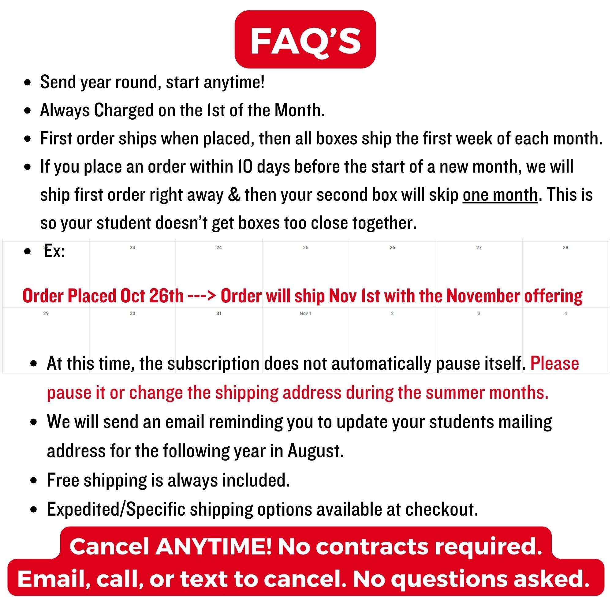 (2025/2026) Monthly College Student SnackBOX Care Package Subscription Program | Snacks Delivered each Month! | MD - Image 2