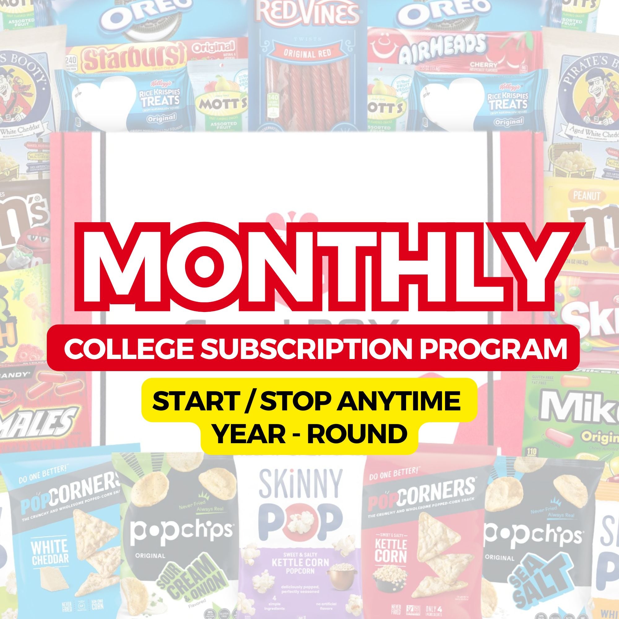 (2025/2026) Monthly College Student SnackBOX Care Package Subscription Program | Snacks Delivered each Month! | MD