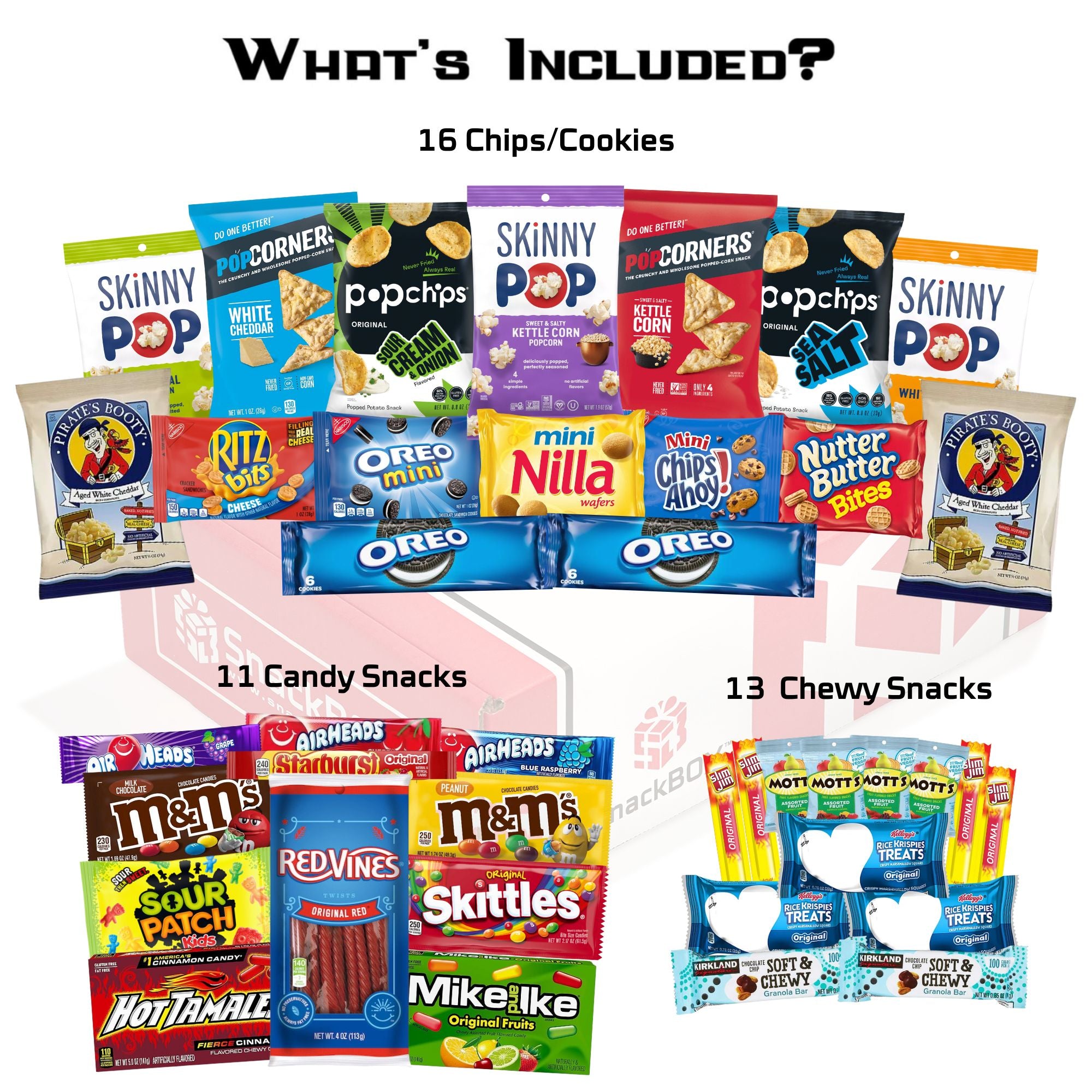Movie Night Care Package | Candies, Chips, and Cookies Assortment Care Package (40 Snacks) - Image 2