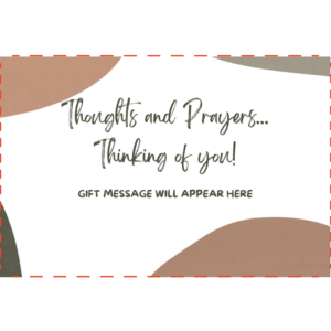 ADD ON ITEM | Thoughts + Prayers CARD
